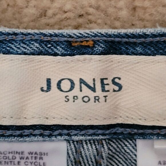 Vtg Jones Sport Jeans Womens 16 (34Wx30.5L) Blue High Waist Mom Jeans 90… - Picture 10 of 13